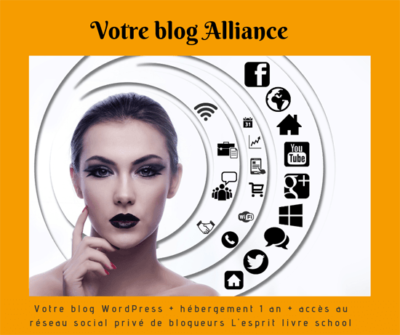 Votre blog WordPress paramétré + votre hébergement annuel + Votre réseau social privé de blogueurs